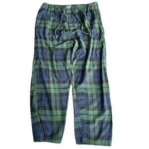 Ralph Lauren Polo Size XL Men’s Blue/Green Plaid Flannel Lounge Pants W/Pockets